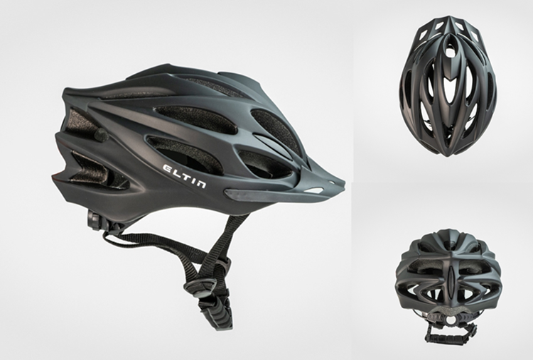CASCO BICICLETA ELTIN RADD JUNIOR NEGRO MATE 50-54